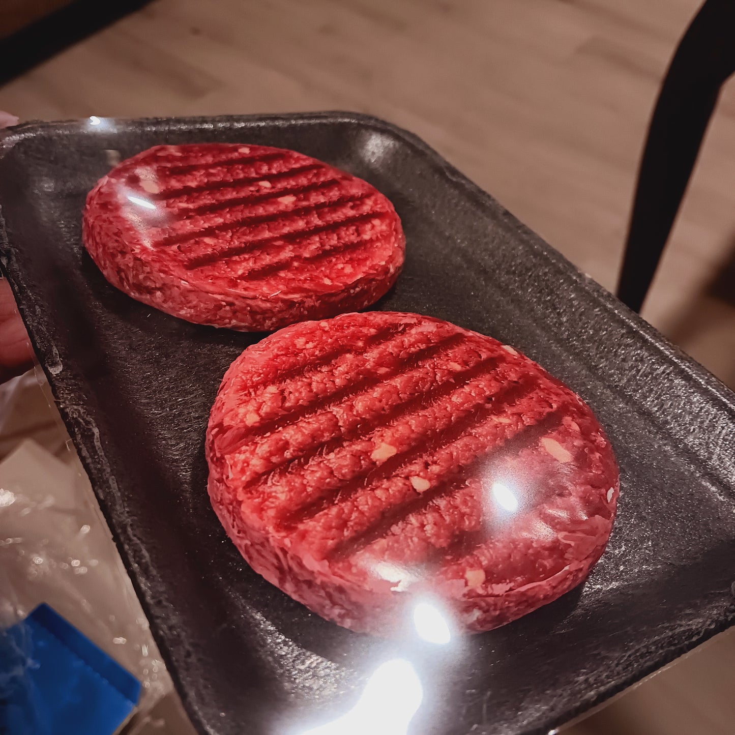 Realistic Pretend Burger Patties – Set of 2 – Dramatic Play Food Prop